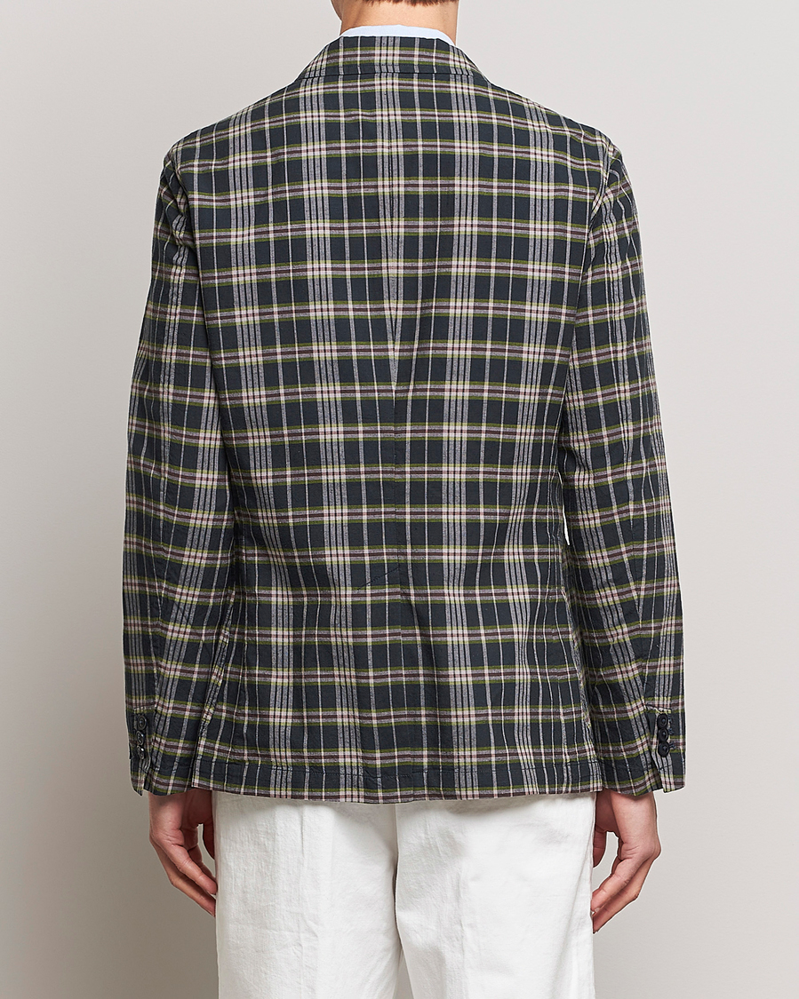 Uomini | Blazers | Polo Ralph Lauren | Cotton Madras Checked Blazer Navy/Olive/Burgundy