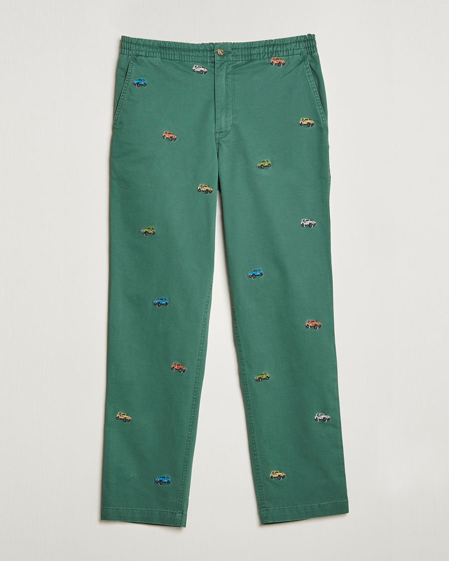 Uomini | Pantaloni | Polo Ralph Lauren | Prepster Twill Printed Jeeps Pants Washed Forest
