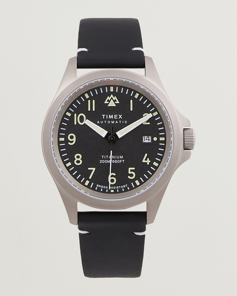 Uomini | Timex Expedition North Automatic Titanium 41mm Black Dial | Timex | Expedition North Automatic Titanium 41mm Black Dial