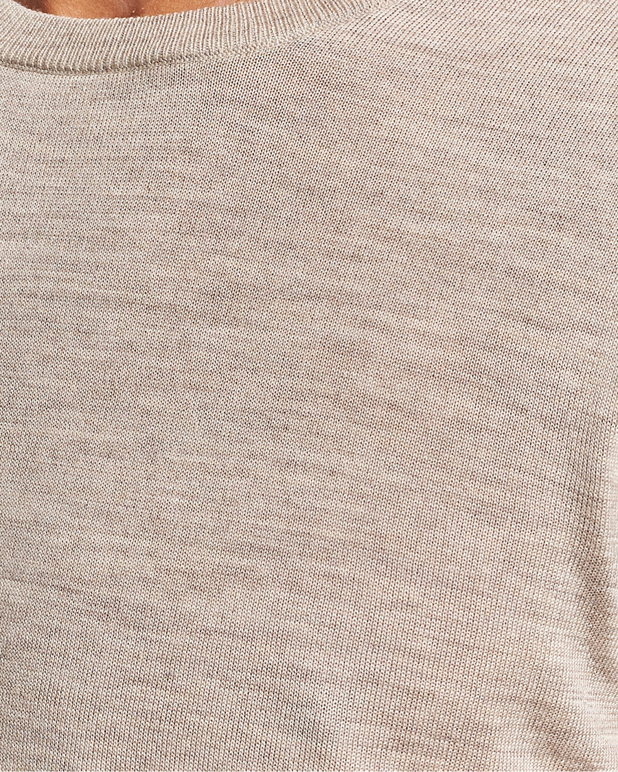 Uomini | Maglieria | Tiger of Sweden | Nichols Crew Neck Pullover Beige Melange