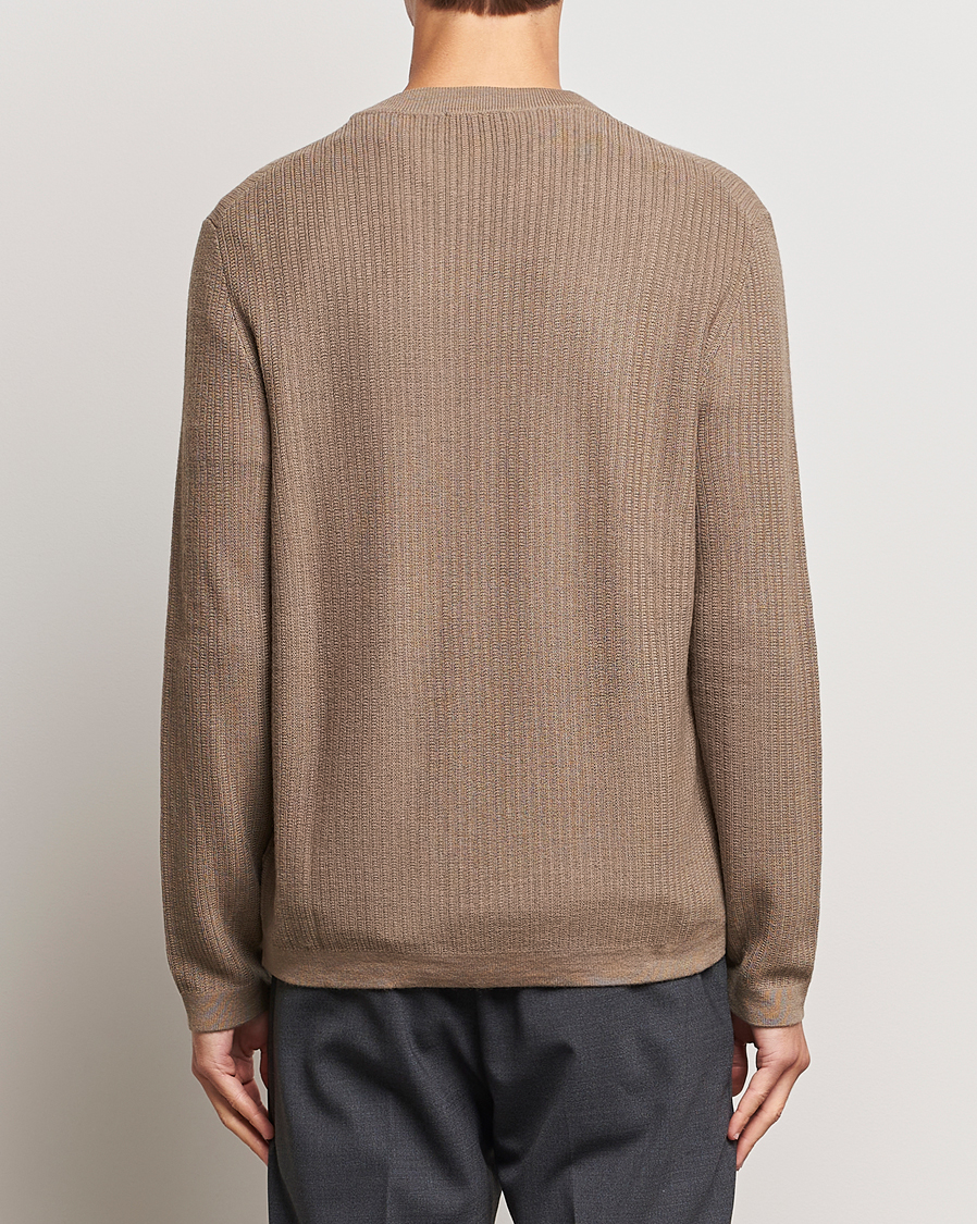Uomini | Maglieria | Tiger of Sweden | Elssler Merino Pullover Olive Grey