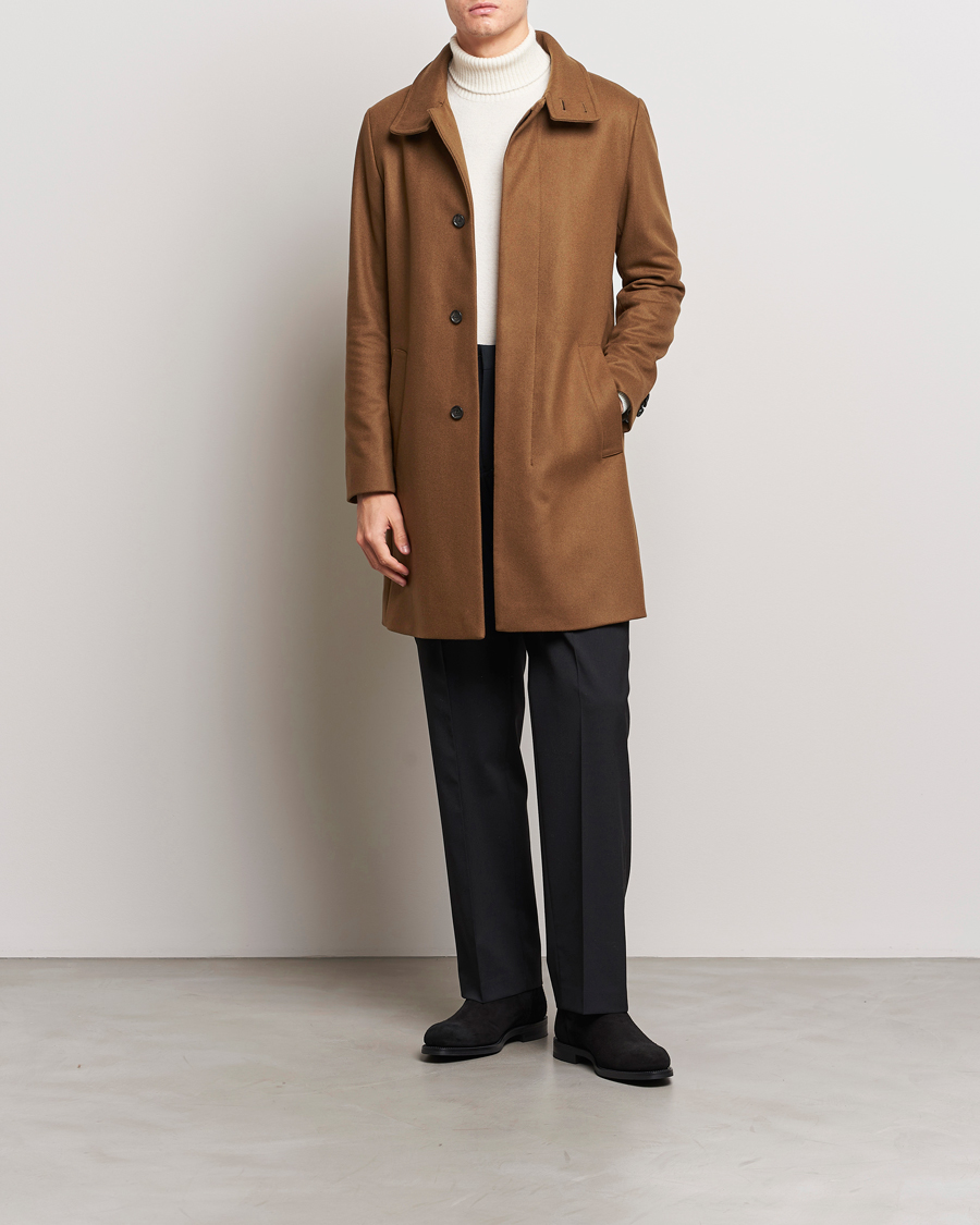 Uomini | Giacche | Tiger of Sweden | Aleric Wool Coat Brown