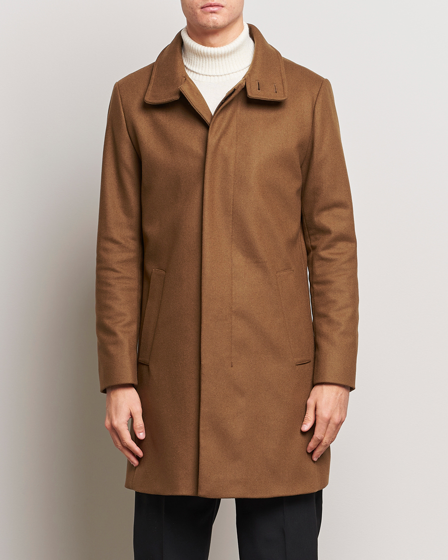 Uomini | Giacche | Tiger of Sweden | Aleric Wool Coat Brown