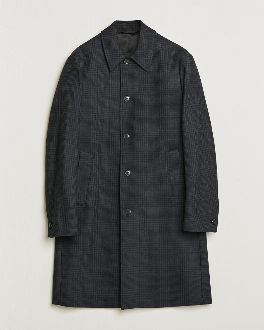 Uomini | Giacche | Tiger of Sweden | Eliias Checked Coat Black