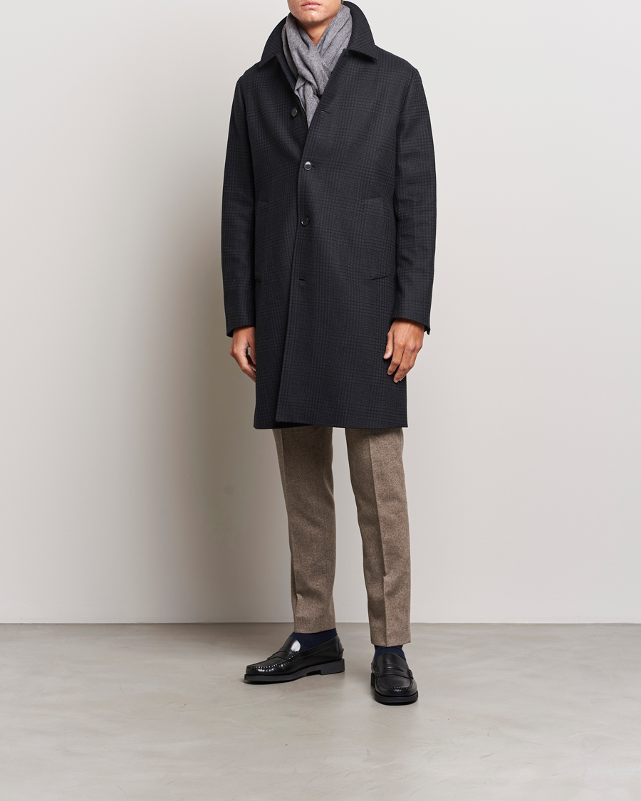Uomini | Giacche | Tiger of Sweden | Eliias Checked Coat Black