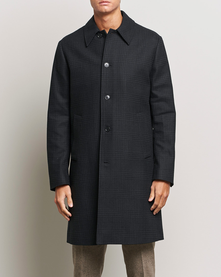 Uomini | Giacche | Tiger of Sweden | Eliias Checked Coat Black