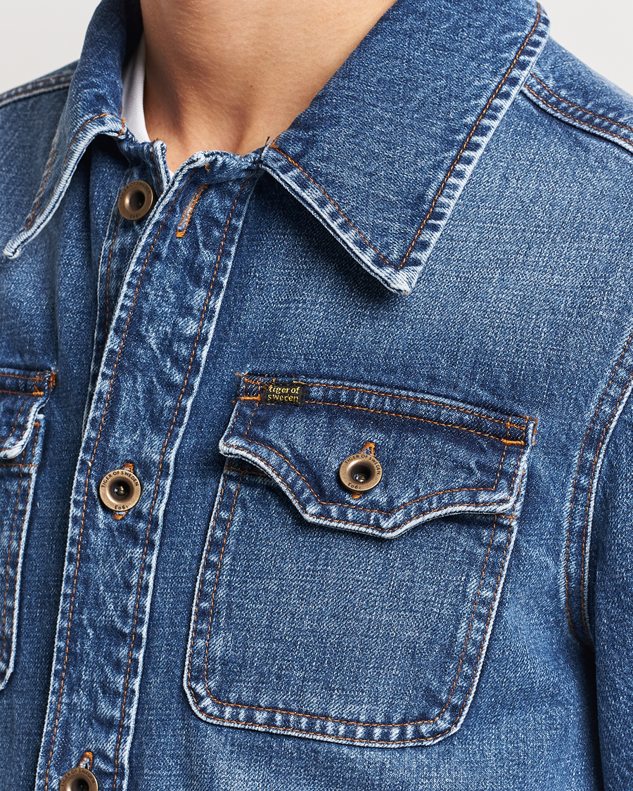 Uomini | Giacche | Tiger of Sweden | Get Jeans Jacket Light Blue