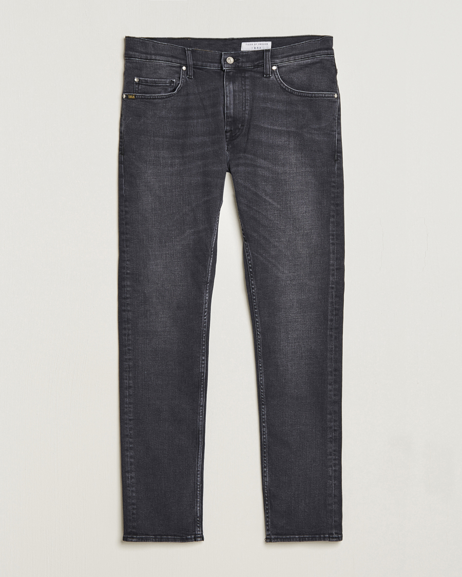 Uomini | Jeans | Tiger of Sweden | Pistolero Stretch Cotton Jeans Black