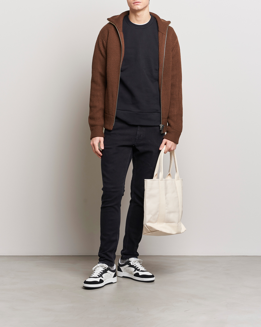 Uomini | Jeans | Tiger of Sweden | Evolve Stretch Cotton Jeans Black