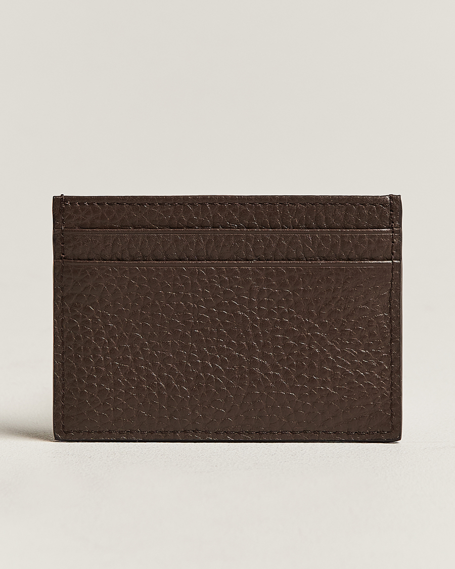 Uomini | Tiger of Sweden Wharf Leather Card Holder Brown | Tiger of Sweden | Wharf Leather Card Holder Brown