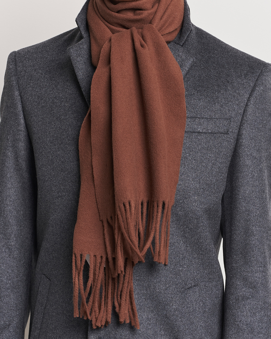 Uomini | Tiger of Sweden Sylan Wool Scarf Golden Copper | Tiger of Sweden | Sylan Wool Scarf Golden Copper
