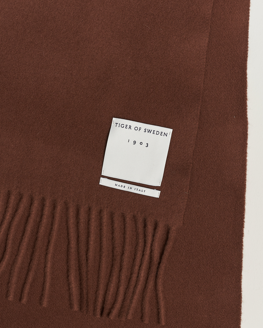 Uomini | Tiger of Sweden Sylan Wool Scarf Golden Copper | Tiger of Sweden | Sylan Wool Scarf Golden Copper