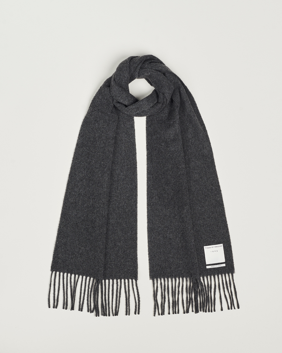 Uomini | Tiger of Sweden Sylan Wool Scarf Grey Melange | Tiger of Sweden | Sylan Wool Scarf Grey Melange