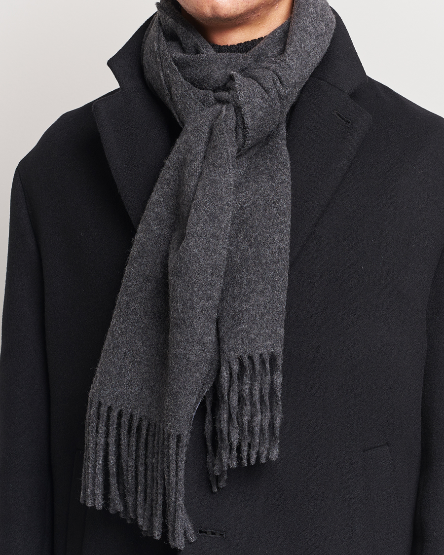 Uomini | Tiger of Sweden Sylan Wool Scarf Grey Melange | Tiger of Sweden | Sylan Wool Scarf Grey Melange