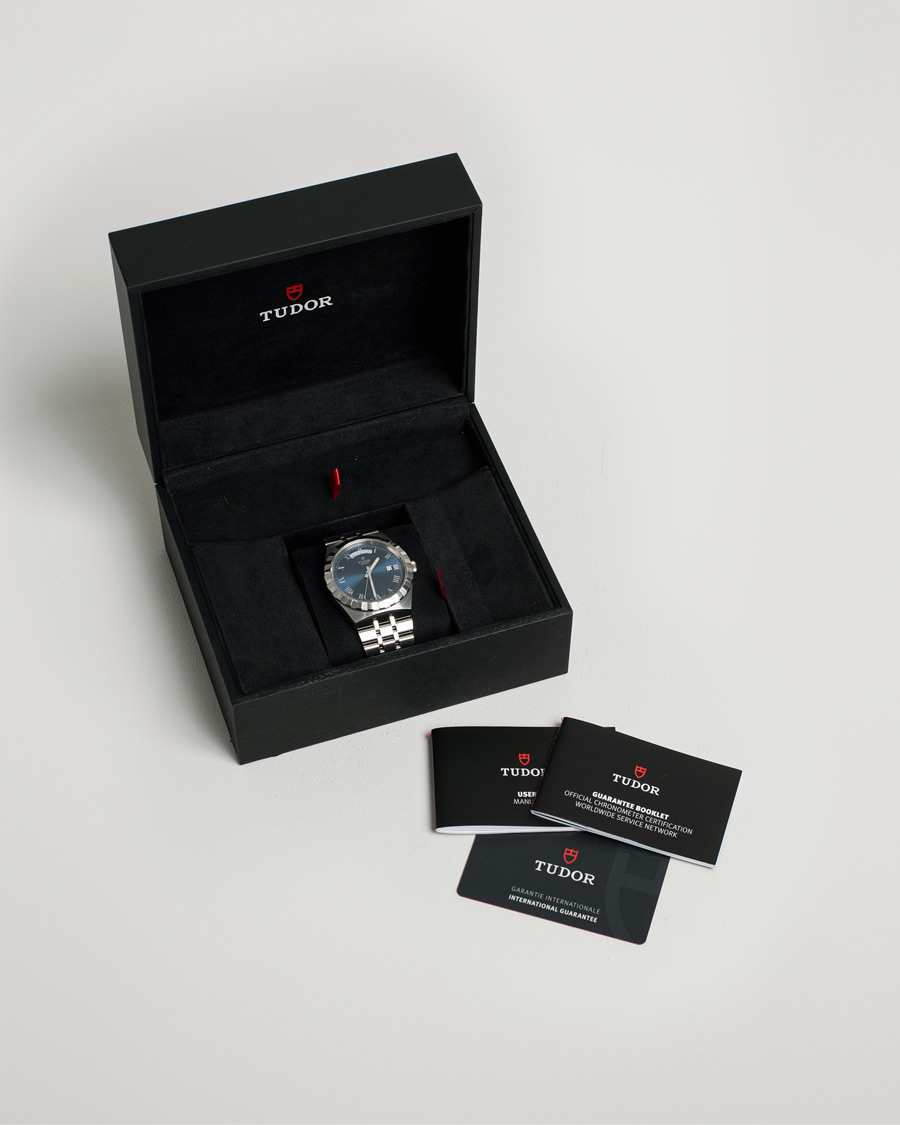 Uomini | Pre-Owned & Vintage Watches | Tudor Pre-Owned | Royal Date Day 28600-91060 Steel Blue