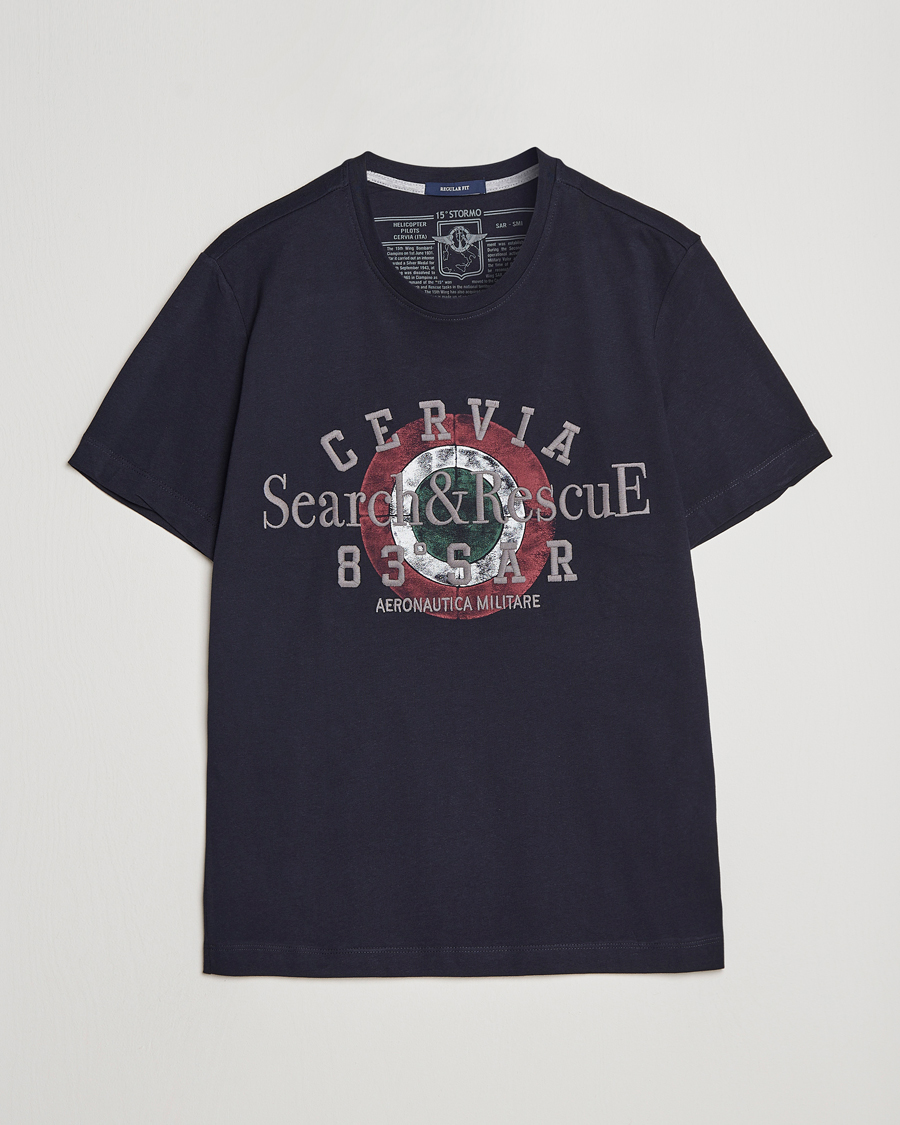 Uomini | T-shirt | Aeronautica Militare | Cotton T-Shirt Navy