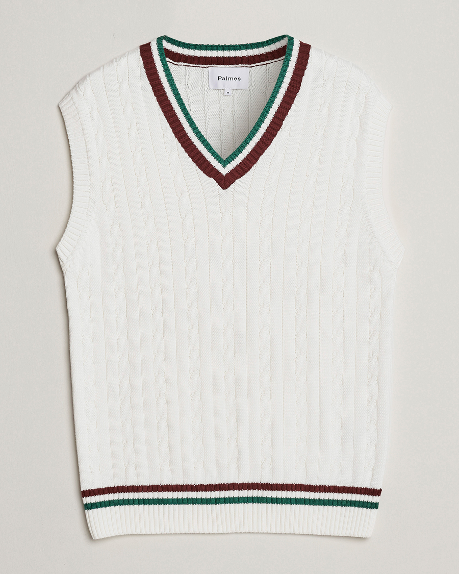 Uomini | Maglieria | Palmes | James Knitted Vest White