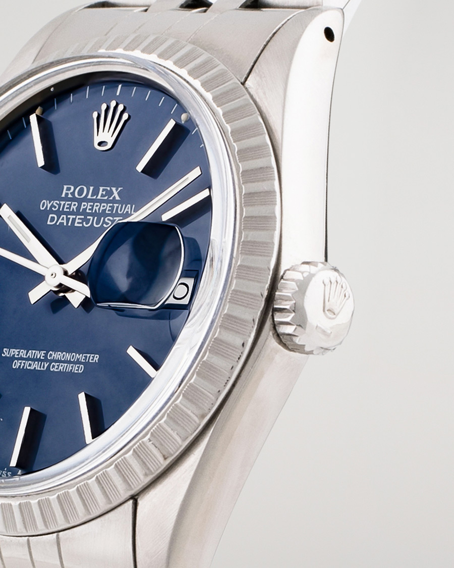 Uomini | Rolex Pre-Owned Datejust 16030 Oyster Perpetual Steel Blue | Rolex Pre-Owned | Datejust 16030 Oyster Perpetual Steel Blue