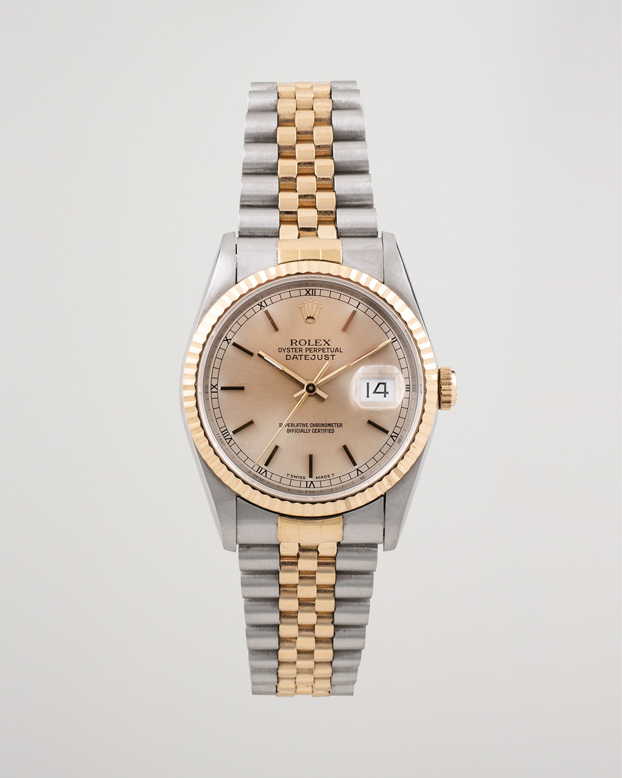 Uomini | Pre-Owned & Vintage Watches | Rolex Pre-Owned | Datejust 16233 Oyster Perpetual Steel/Gold Gold