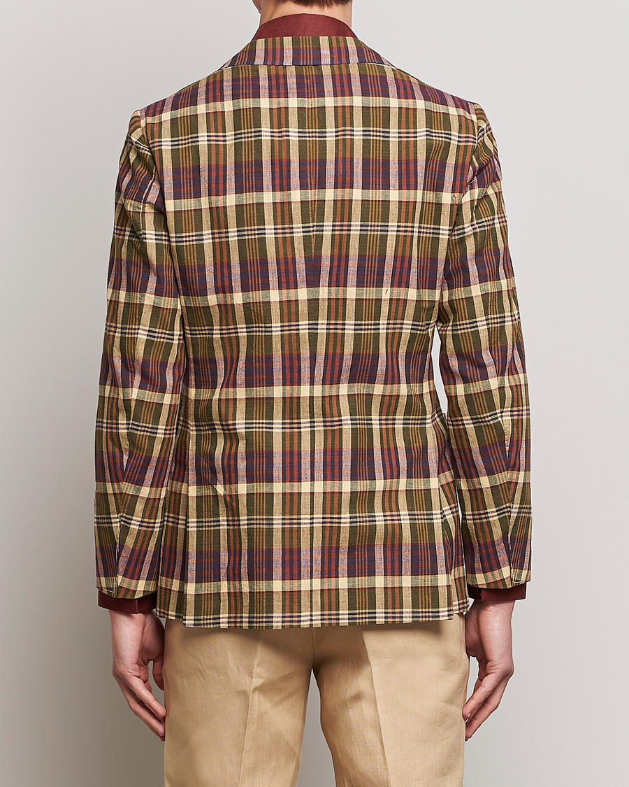 Uomini | Blazers | Beams F | Patch Pocket Blazer Dark Brown Madras