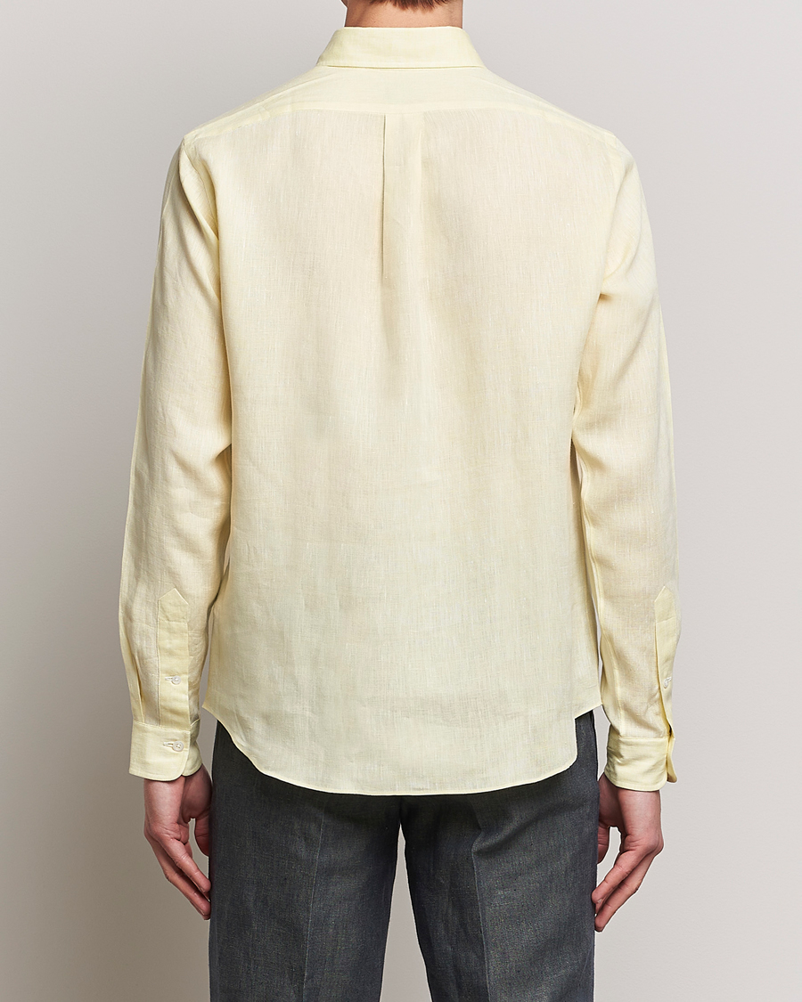 Uomini | Camicie | Beams F | Button Down Pullover Shirt Yellow