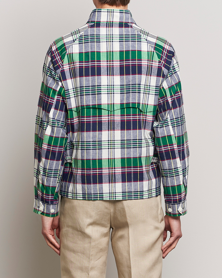 Uomini | Giacche | Beams F | Driving Blouson Blue Madras