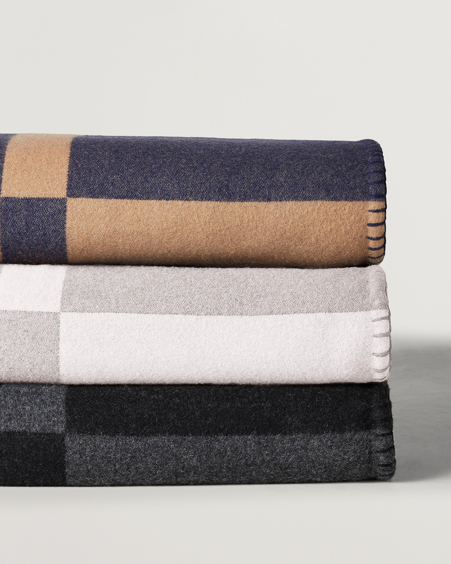 Uomini | Ralph Lauren Home Northam RL Graphic Colour Block Wool Throw Camel/Navy | Ralph Lauren Home | Northam RL Graphic Colour Block Wool Throw Camel/Navy