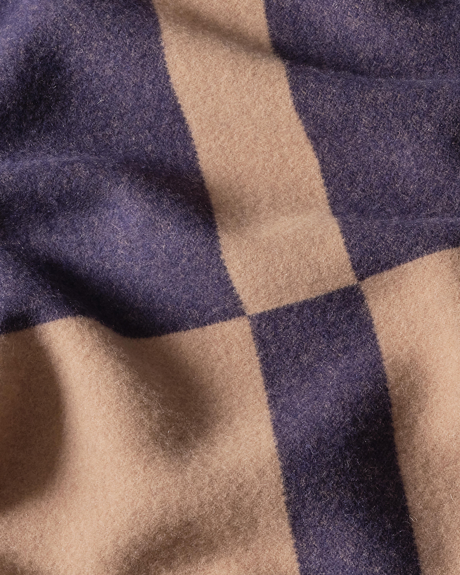 Uomini | Ralph Lauren Home Northam RL Graphic Colour Block Wool Throw Camel/Navy | Ralph Lauren Home | Northam RL Graphic Colour Block Wool Throw Camel/Navy