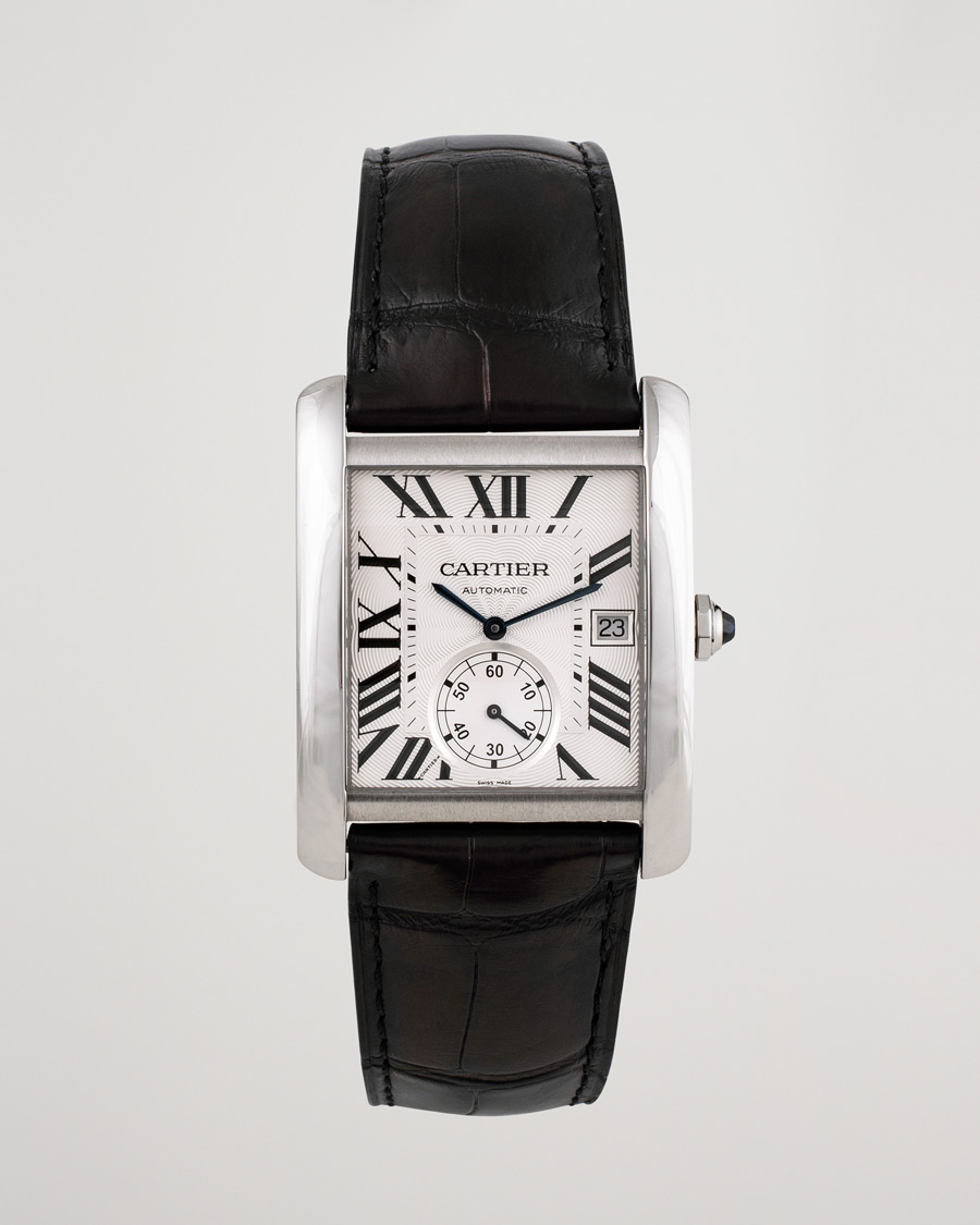 Uomini | Pre-Owned & Vintage Watches | Cartier Pre-Owned | Tank MC W5330003 Steel White