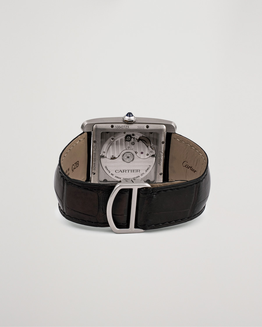 Uomini | Pre-Owned & Vintage Watches | Cartier Pre-Owned | Tank MC W5330003 Steel White