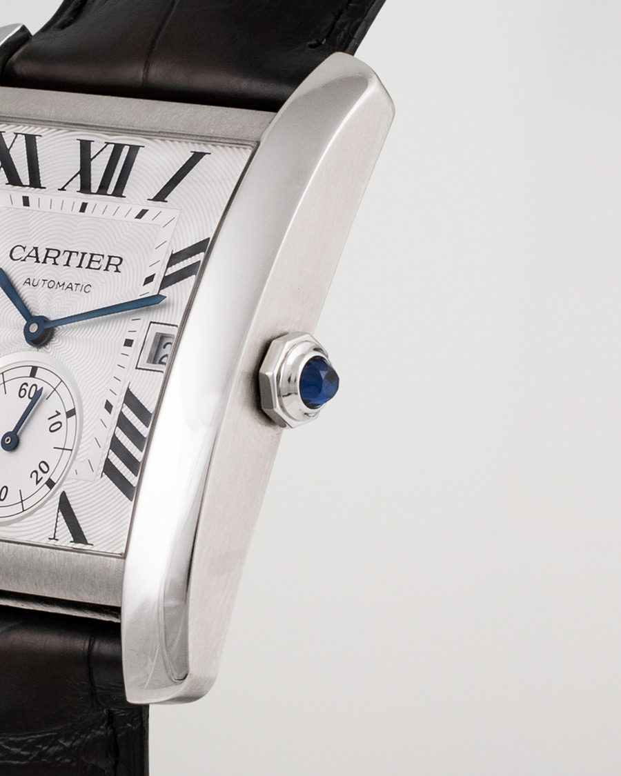 Uomini | Pre-Owned & Vintage Watches | Cartier Pre-Owned | Tank MC W5330003 Steel White