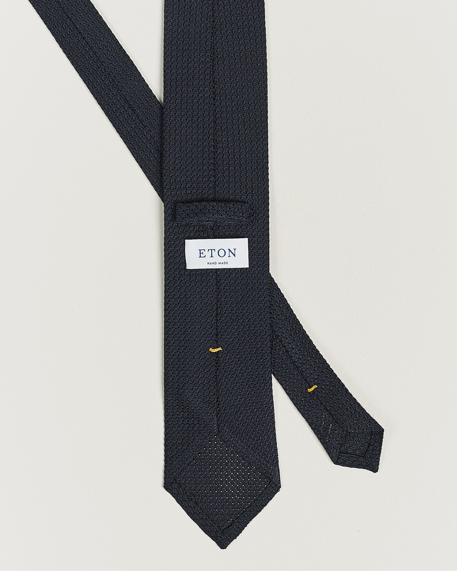 Uomini | Cravatte | Eton | Grenadine Tie Dark Blue