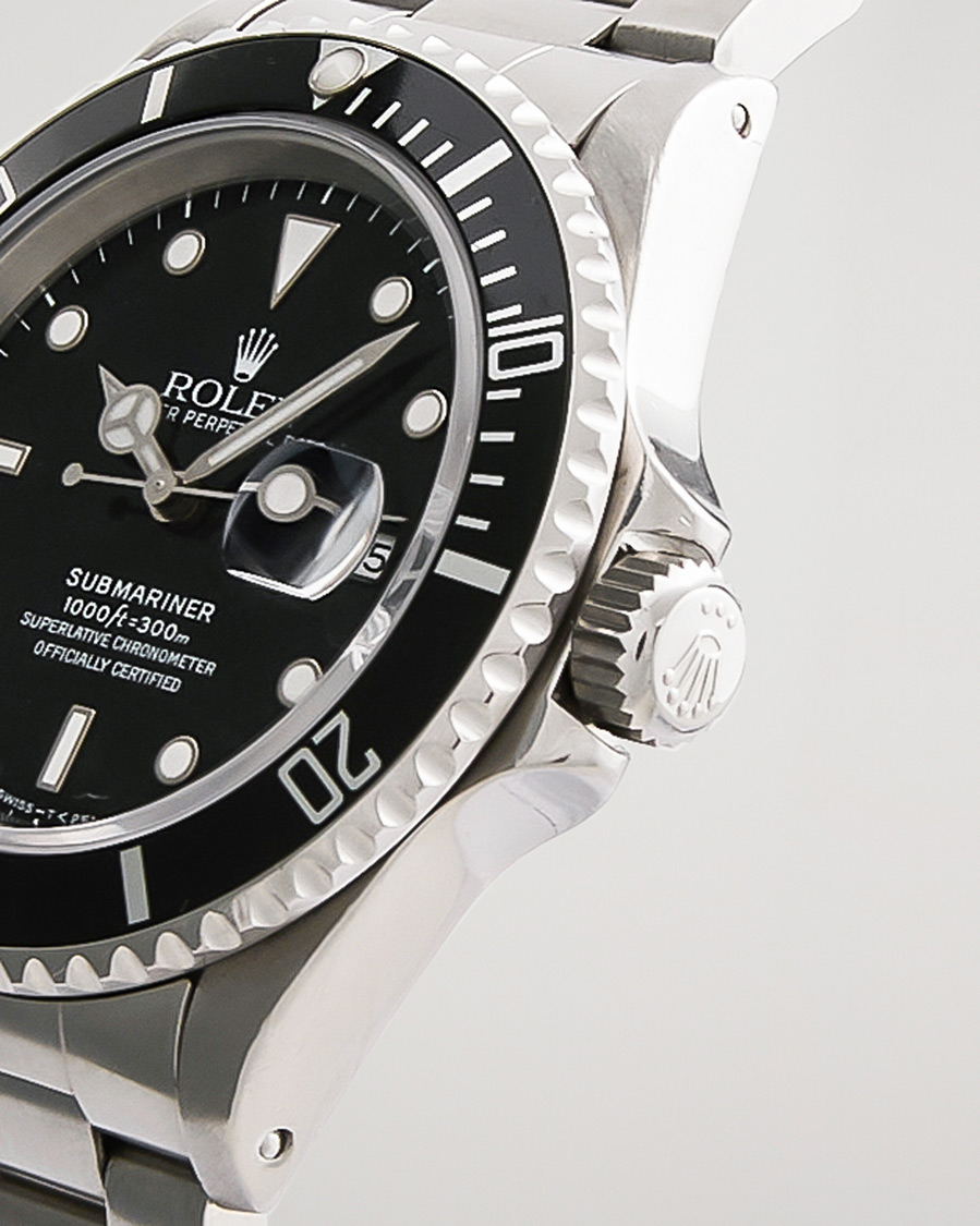 Uomini | Pre-Owned & Vintage Watches | Rolex Pre-Owned | Submariner Date 16610 Steel Black