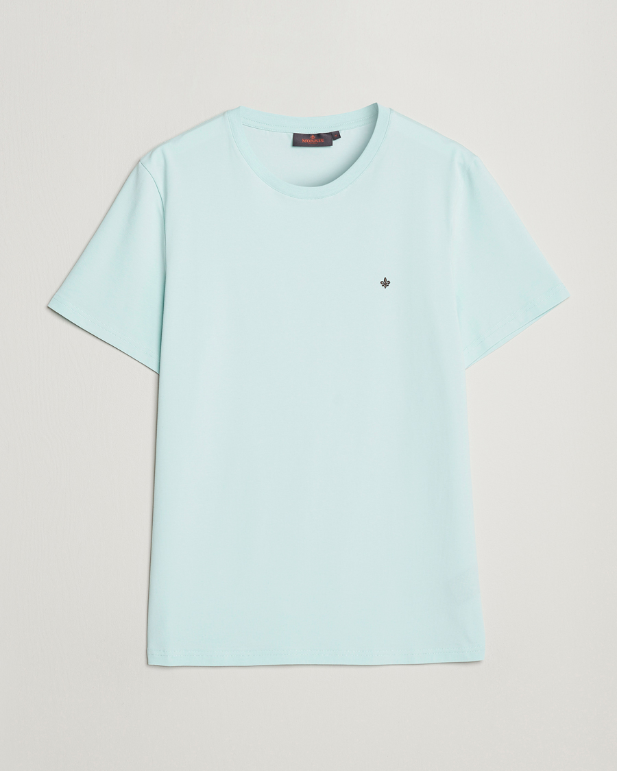 Uomini | T-shirt | Morris | James Cotton T-Shirt Turquoise