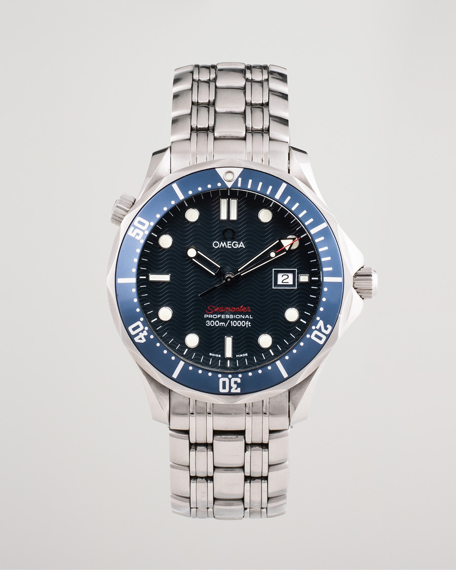 Uomini | Pre-Owned & Vintage Watches | Omega Pre-Owned | Seamaster Diver 300M 22218000 Steel Blue
