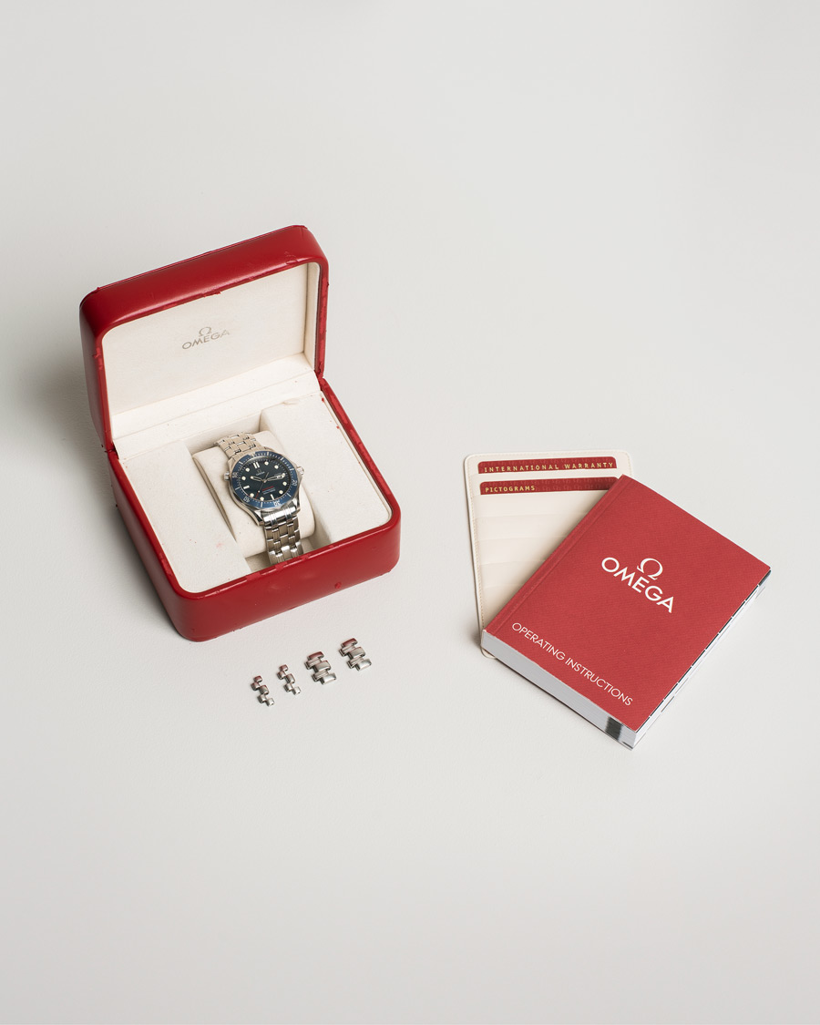 Uomini | Pre-Owned & Vintage Watches | Omega Pre-Owned | Seamaster Diver 300M 22218000 Steel Blue