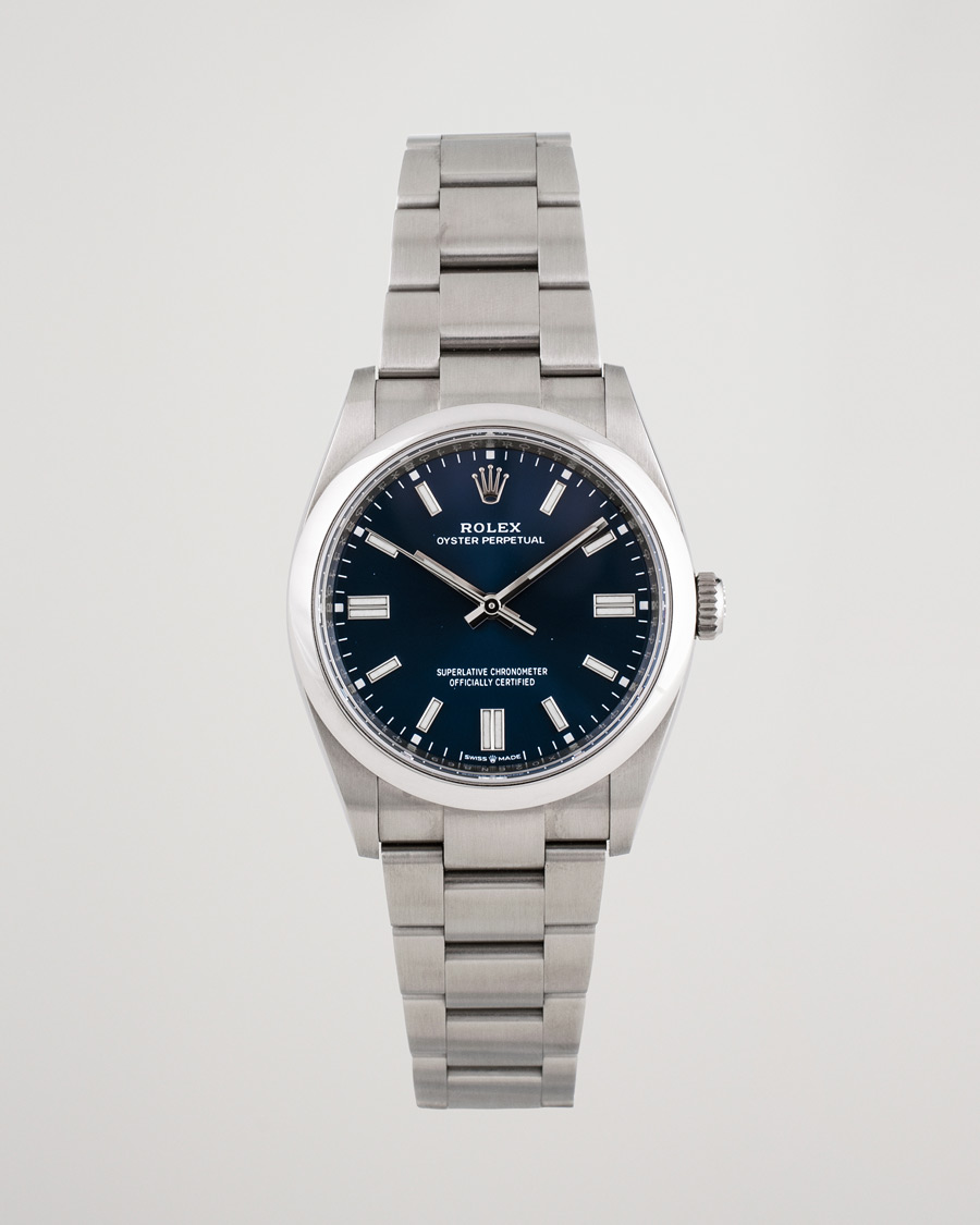 Uomini | Pre-Owned & Vintage Watches | Rolex Pre-Owned | Oyster Perpetual 36 126000 Steel Blue