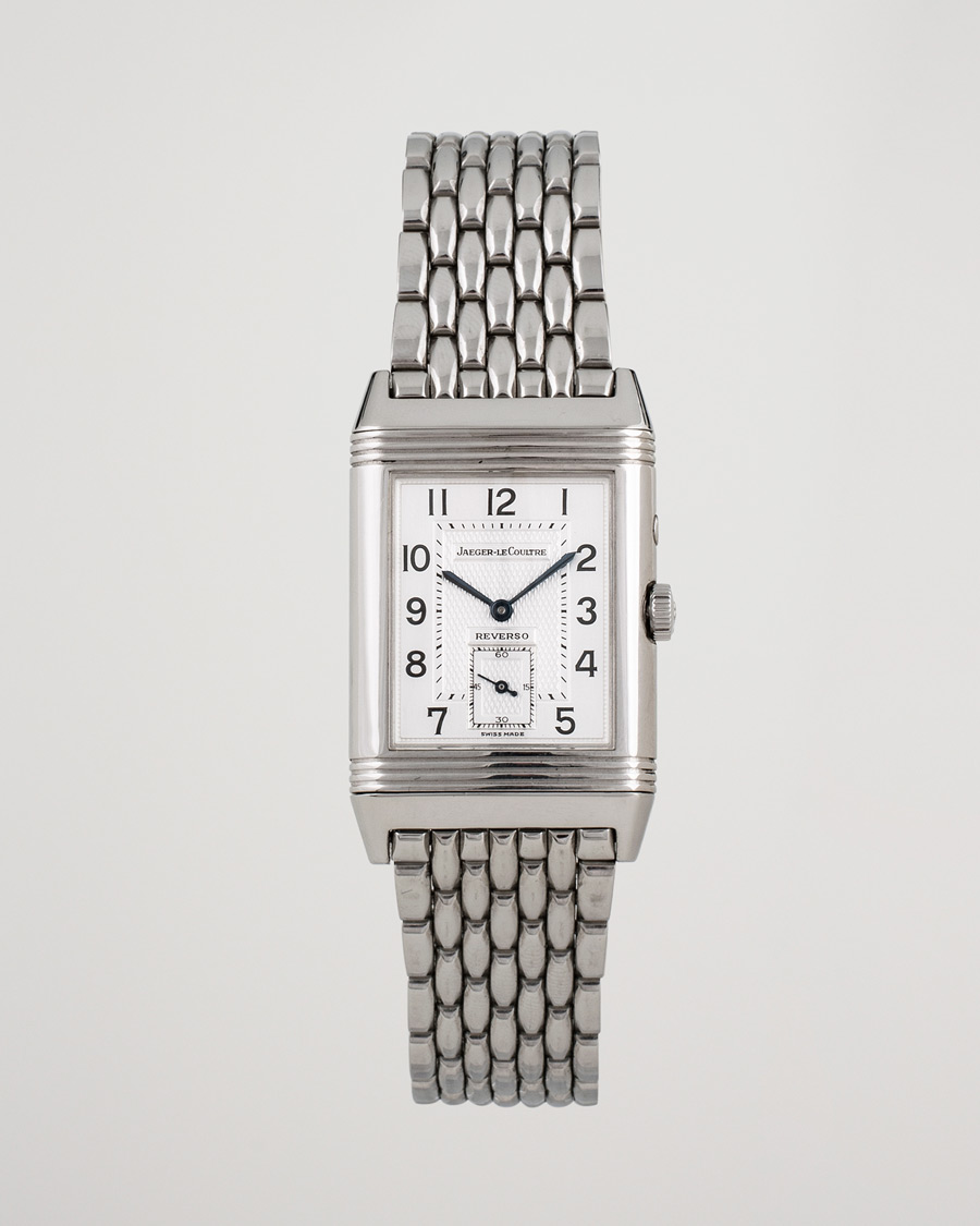Uomini | Pre-Owned & Vintage Watches | Jaeger-LeCoultre Pre-Owned | Reverso Duoface 270.8.54 Steel Silver Black