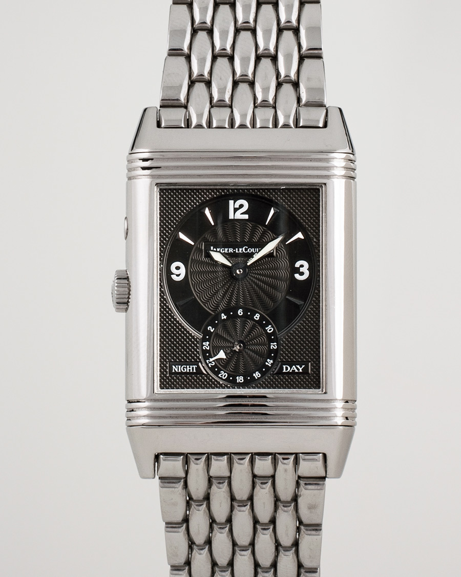 Uomini | Pre-Owned & Vintage Watches | Jaeger-LeCoultre Pre-Owned | Reverso Duoface 270.8.54 Steel Silver Black