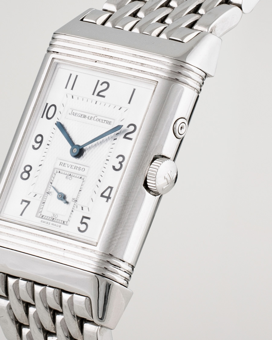 Uomini | Pre-Owned & Vintage Watches | Jaeger-LeCoultre Pre-Owned | Reverso Duoface 270.8.54 Steel Silver Black
