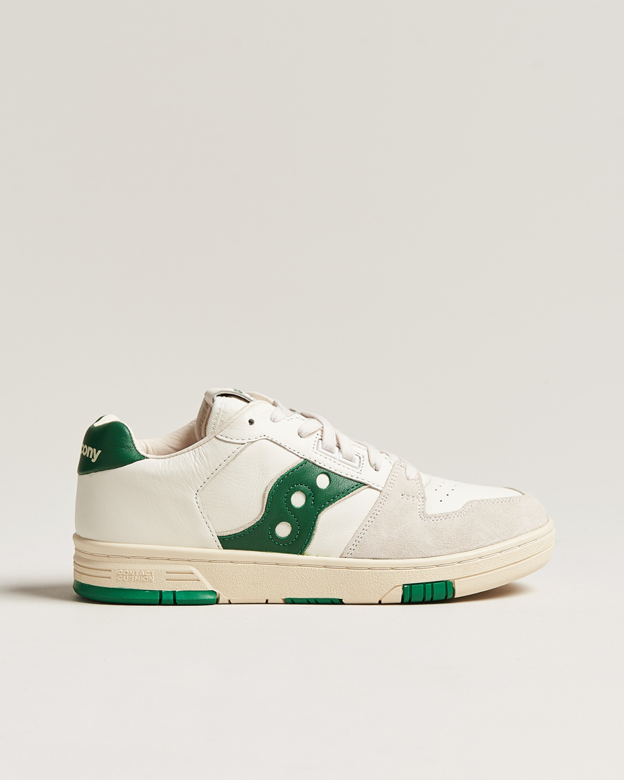 Uomini | Saucony Sonic Vintage Leather Sneaker White | Saucony | Sonic Vintage Leather Sneaker White
