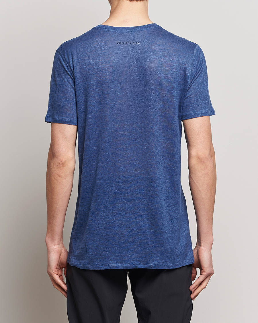 Uomini | T-shirt | District Vision | Suhka Hemp Short Sleeve T-Shirt Ocean Blue