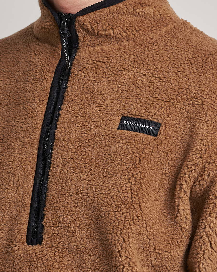 Uomini | Maglieria | District Vision | Doug Half Zip Fleece Sand