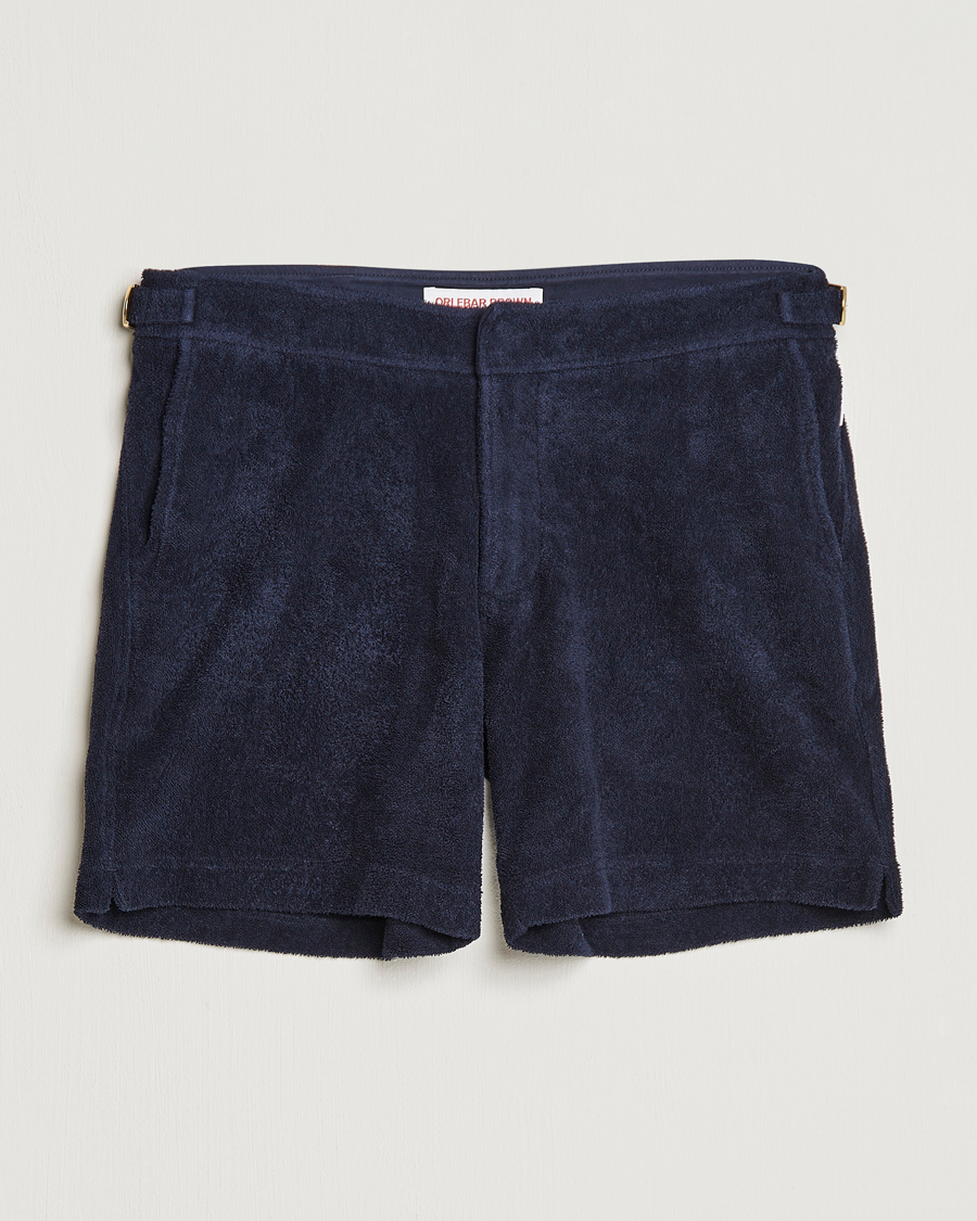 Uomini | Pantaloncini | Orlebar Brown | Bulldog Towelling Shorts Night Iris
