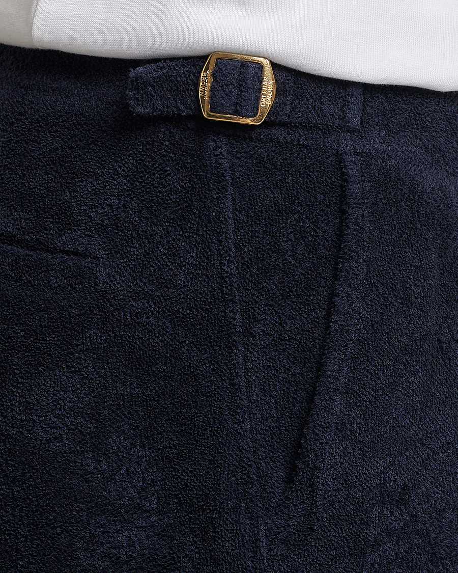 Uomini | Pantaloncini | Orlebar Brown | Bulldog Towelling Shorts Night Iris