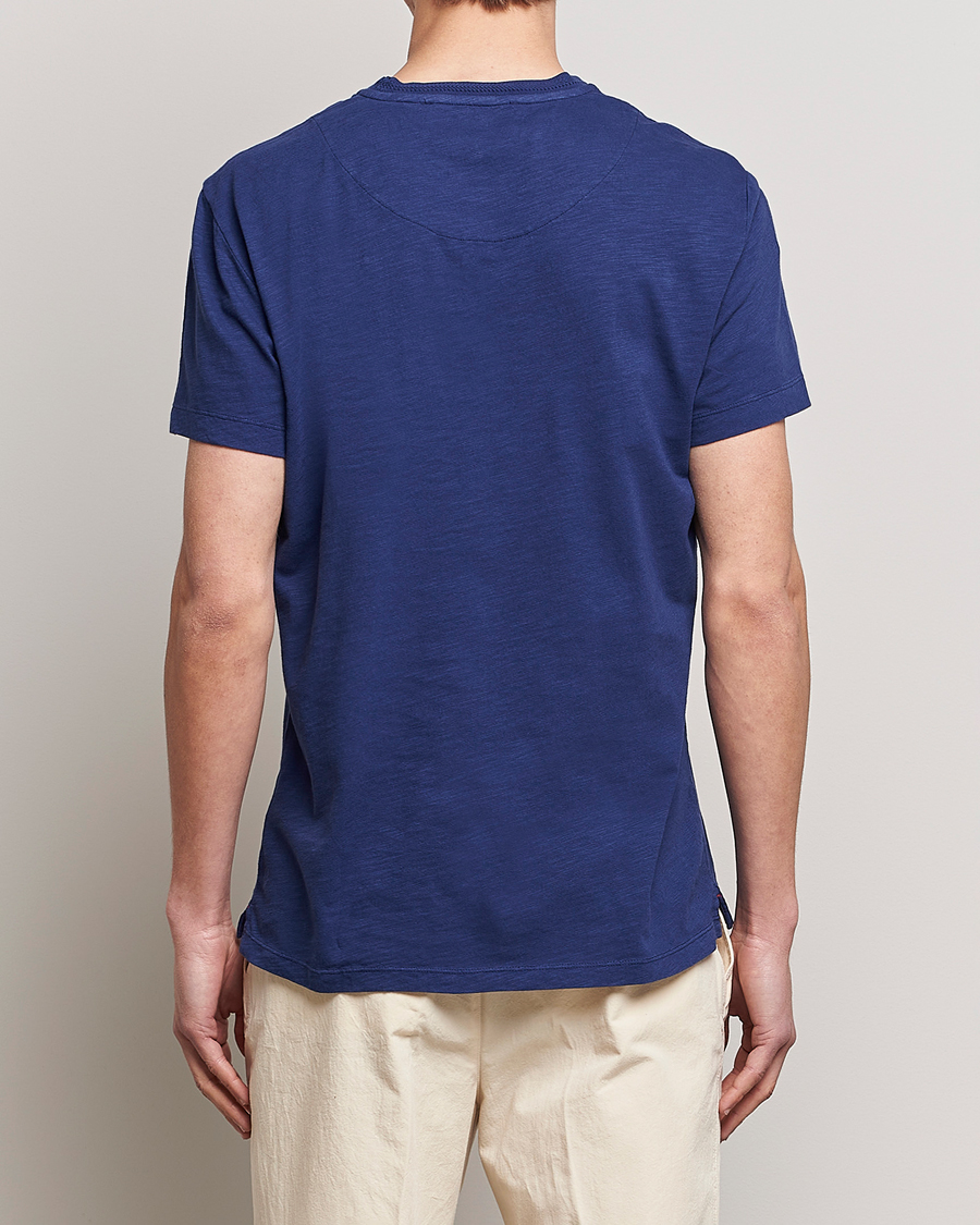 Uomini | T-shirt | Orlebar Brown | OB Classic Garment Dyed Cotton T-Shirt Lagoon Blue