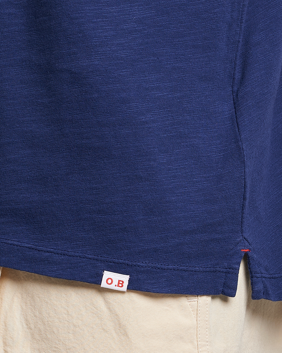 Uomini | T-shirt | Orlebar Brown | OB Classic Garment Dyed Cotton T-Shirt Lagoon Blue