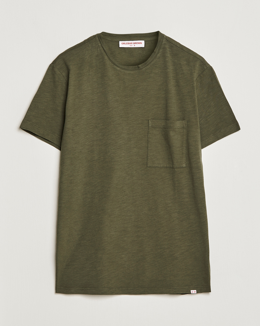 Uomini | T-shirt | Orlebar Brown | OB Classic Garment Dyed Cotton T-Shirt Palm