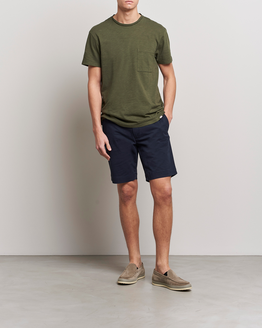 Uomini | T-shirt | Orlebar Brown | OB Classic Garment Dyed Cotton T-Shirt Palm