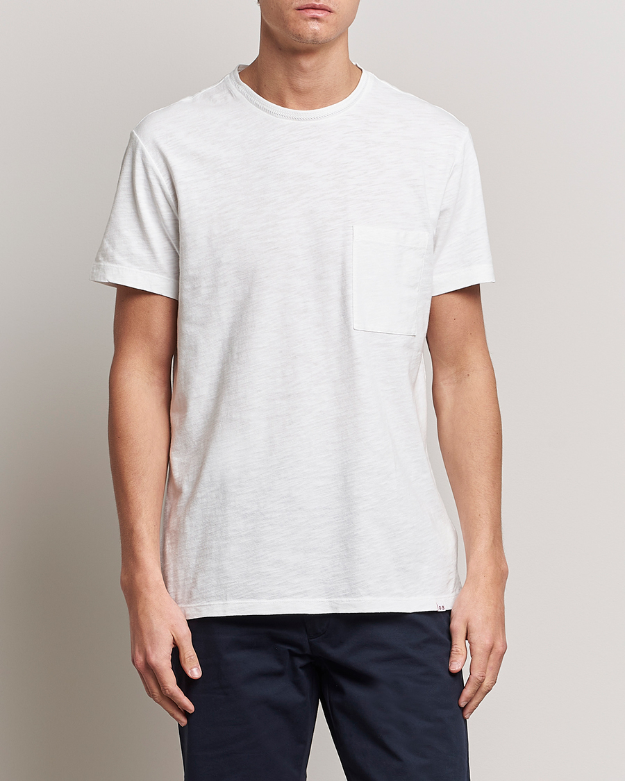 Uomini | T-shirt | Orlebar Brown | OB Classic Garment Dyed Cotton T-Shirt White Sand